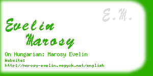 evelin marosy business card